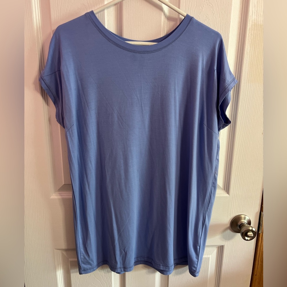Piko periwinkle 95% bamboo tee size S